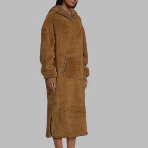 UGG UGGfluff Plush Fleece Long Sleeve Oversized Hooded Cozy Lounger NWOT